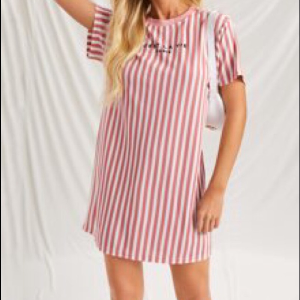 Striped Shirt Dress